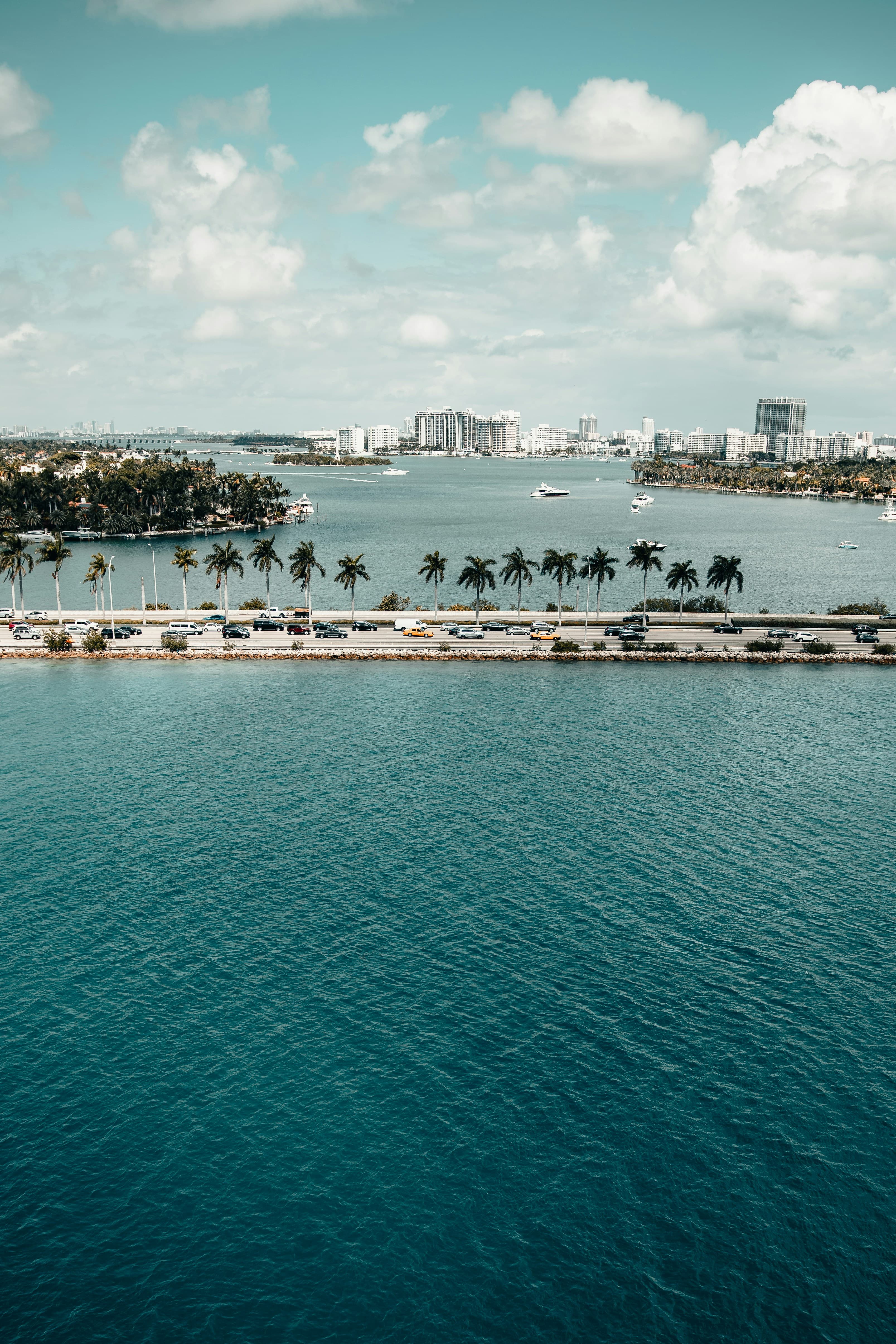 Miami skyline from the bay